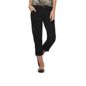 Sonoma Ultracomfort Waistband Black Capri Size 14 NWT